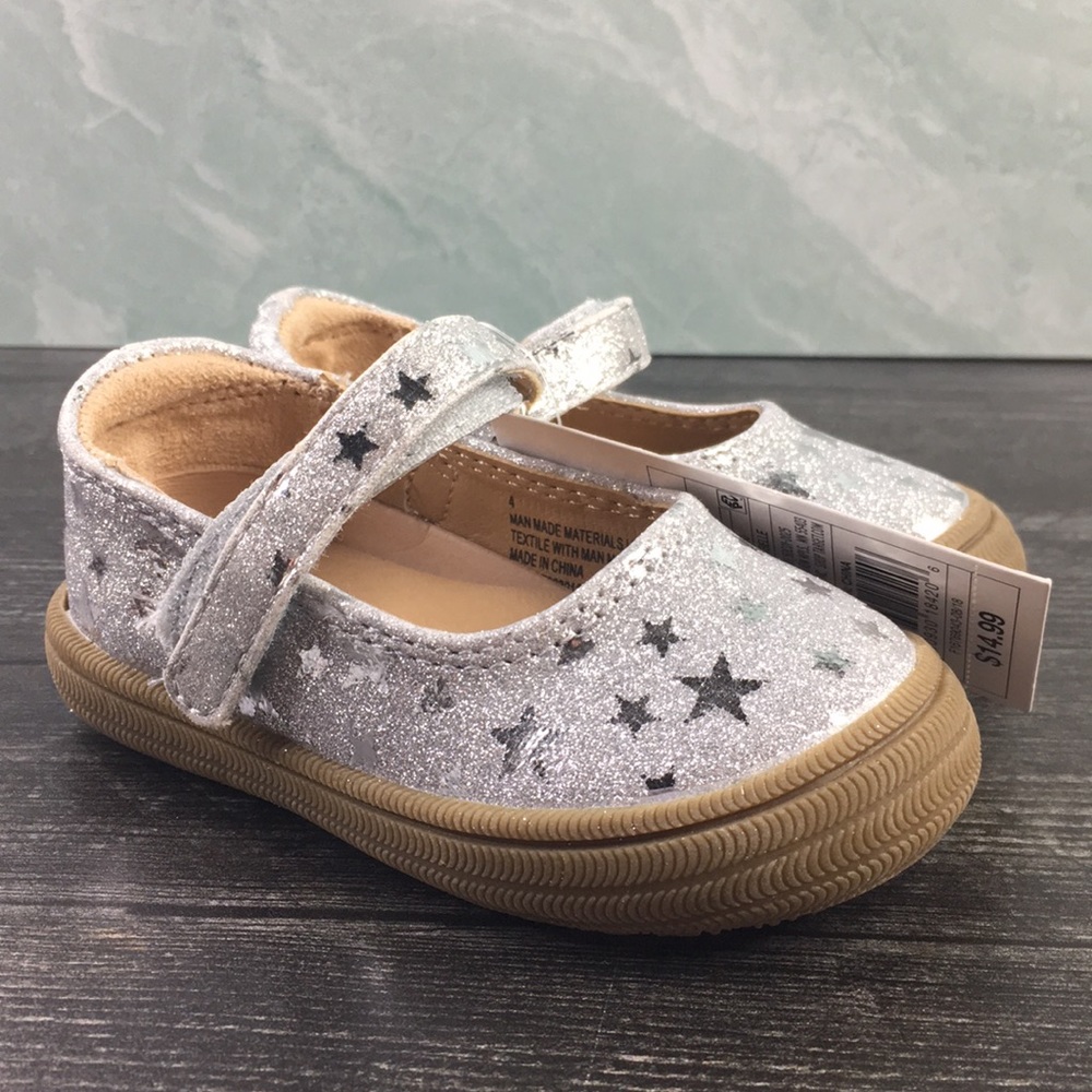 🐙 Cat & Jack Annabelle Glitter Metallic Mary Jane